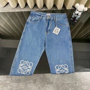 Loewe Anagram Baggy Blue Unisex Jeans
